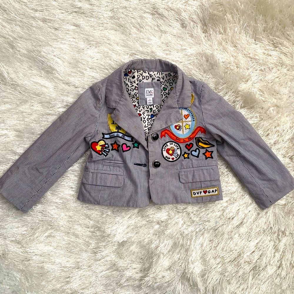 Girls Trendy DVF by GAP Tuxedo Jacket
